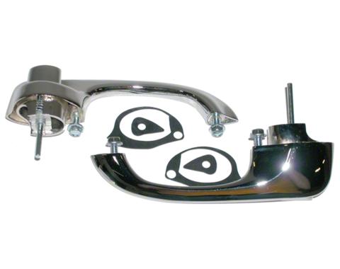 Goodmark Industries 1966-1967 Chevrolet Chevy II Driver Side And Passenger Side Exterior Door Handle Set GMK401144066S