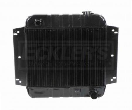 Nova And Chevy II US Radiator, Copper And Brass Standard Duty, Three Row, 153CI L4 Engine And Automatic Transmission, 1962-1970