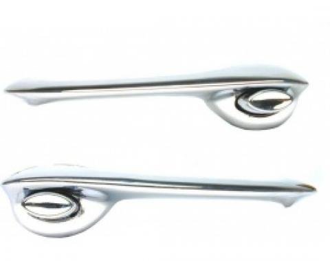 Nova Outside Door Handles, W/ Push Buttons, 1968-1979