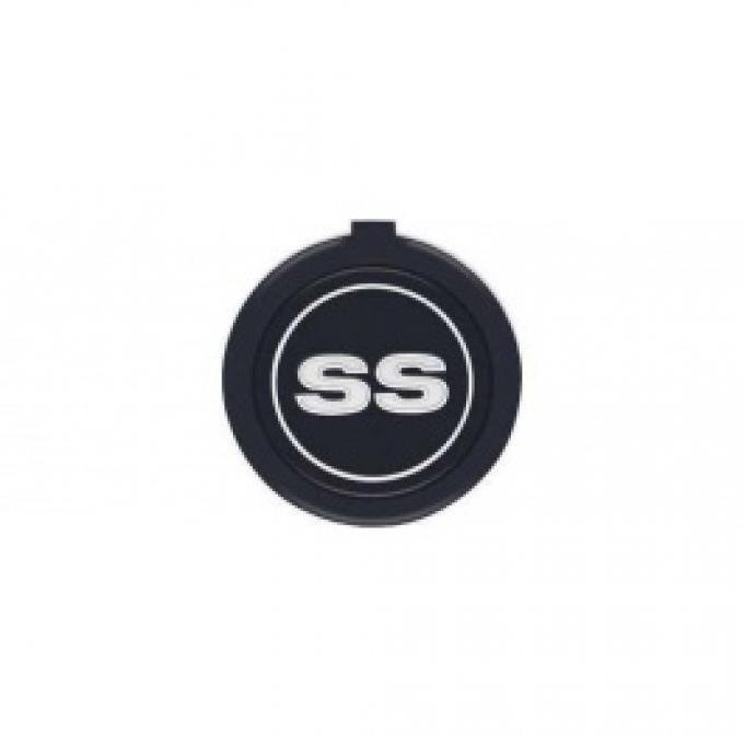 Nova Steering Wheel Emblem, SS, 1975-1976