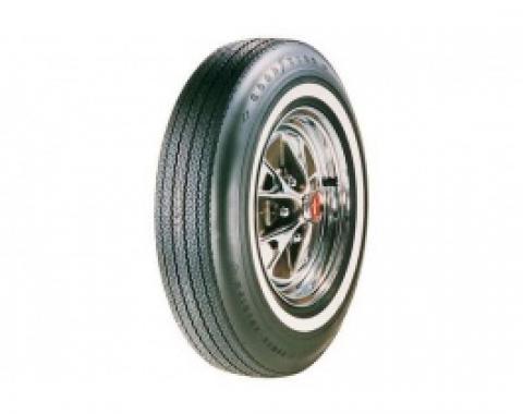 Nova Tire, 6.95/14 With 7/8 Wide Whitewall, Goodyear Power Cushion Bias Ply, 1965-1966