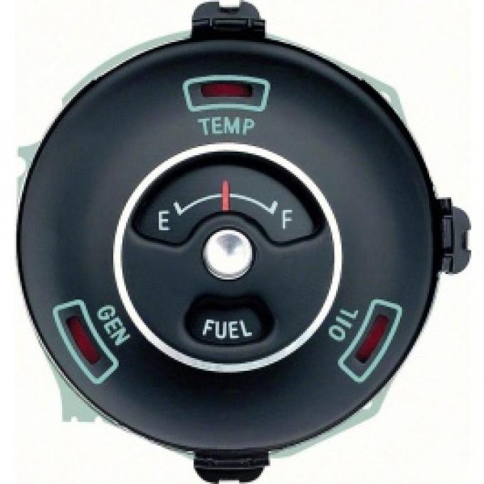 Nova Fuel Gauge, Standard, With Warning Lights, 1963-1964