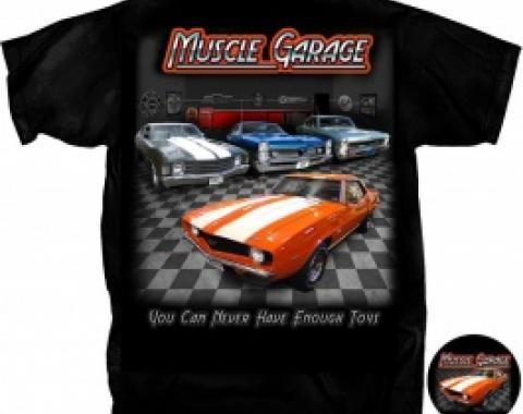 T-Shirt, Muscle Garage, Black
