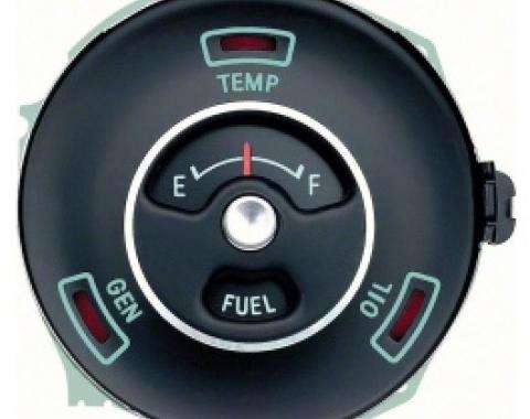 Nova Fuel Gauge, Standard, With Warning Lights, 1963-1964