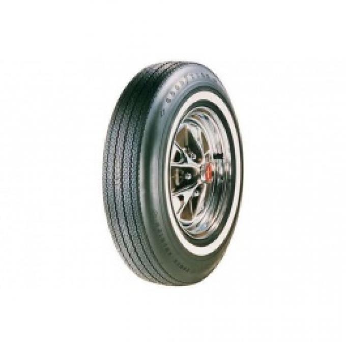 Nova Tire, 6.95/14 With 7/8 Wide Whitewall, Goodyear Power Cushion Bias Ply, 1965-1966