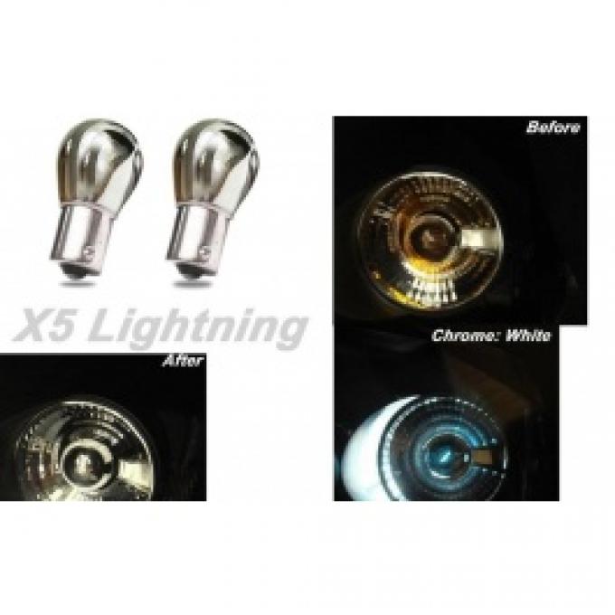 Light Bulbs, 1157, Chrome X5 Lightning White Silver Stealth