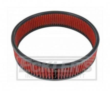 Nova And Chevy II Spectre Performance Low Profile Air Box Replacement Filter, Red, 1962-1979
