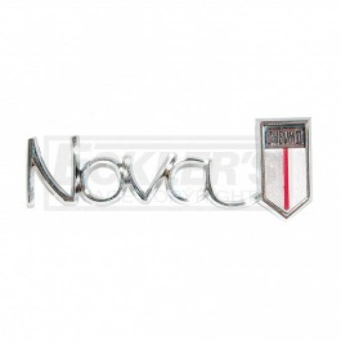 Nova Emblem, Quarter Panel, 1966-1967