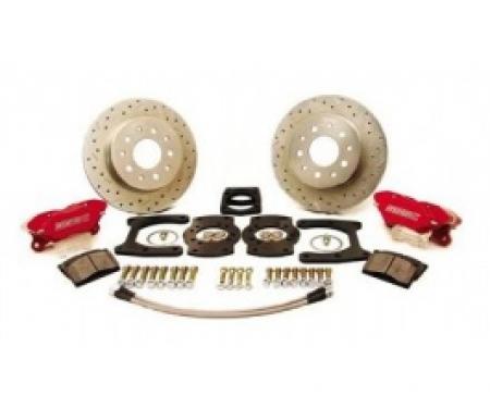 Nova Brake Conversion Kit, Drum To Disc, Rear, Competition, Black, 10&12 Bolt Rear, 1962-1974