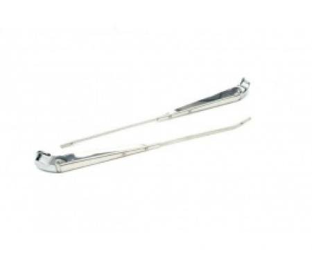 Nova & Chevy II Wiper Arms, Stainless Steel, 1967-1969