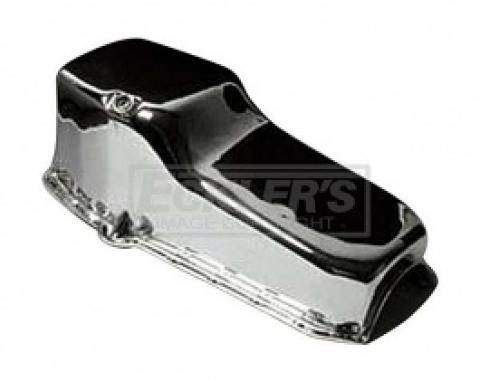 Nova Engine Oil Pan, Small Block, Chrome, 1970-1979