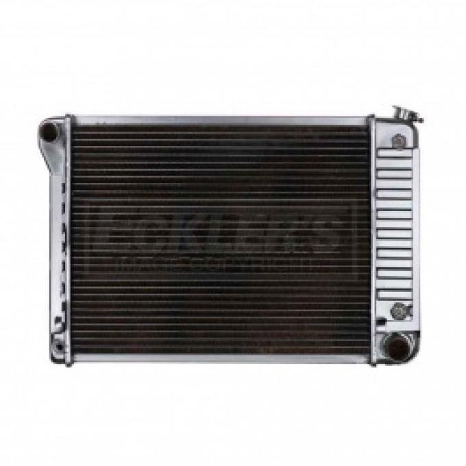 Nova And Chevy II US Radiator, Copper And Brass, Standard Duty, For Cars With Big Block 396CI, Manual Transmission, Three Row, 1968-1971