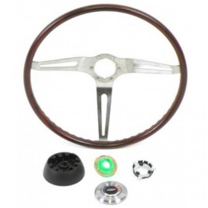 Nova Steering Wheel Kit, Rosewood, 1969-1970