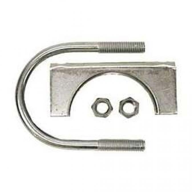 Nova Exhaust Muffler Clamp, Steel, 2, 1962-1979