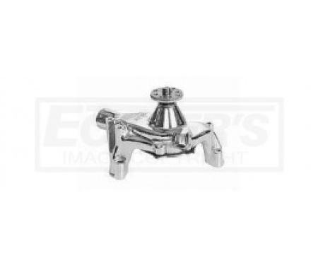 Nova Water Pump, Small Block, Long Style, Chrome, SuperCool, 1969-1979