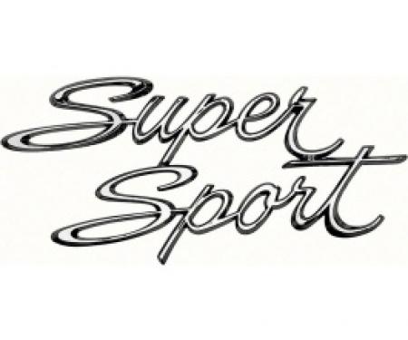Nova Emblem, Quarter Panel, Super Sport, 1966-1967