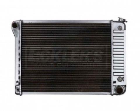 Nova And Chevy II US Radiator, Copper And Brass, Standard Duty, For Cars With Big Block 396CI, Manual Transmission, Three Row, 1968-1971