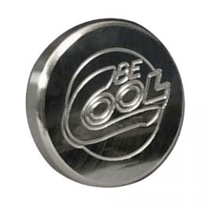 Nova Radiator Cap,Be Cool,Billet,Round,Polished Finish