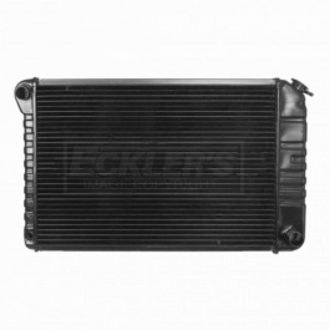 Nova US Radiator, Copper And Brass, Standard Duty, For Cars With 250CI L6 And 262CI And 350CI V8, Manual Transmission, Two Row, 1975-1978