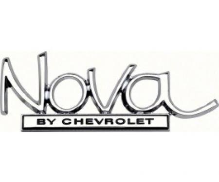 Nova Emblem, Trunk, Nova by Chevrolet, 1969-1972