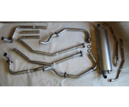 Chevy II - Nova Dual Exhaust System For V8, Aluminum, 1968-1974