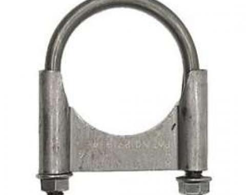 Nova Exhaust Muffler Clamp, Guillotine Style, Steel, 2, 1967-1969