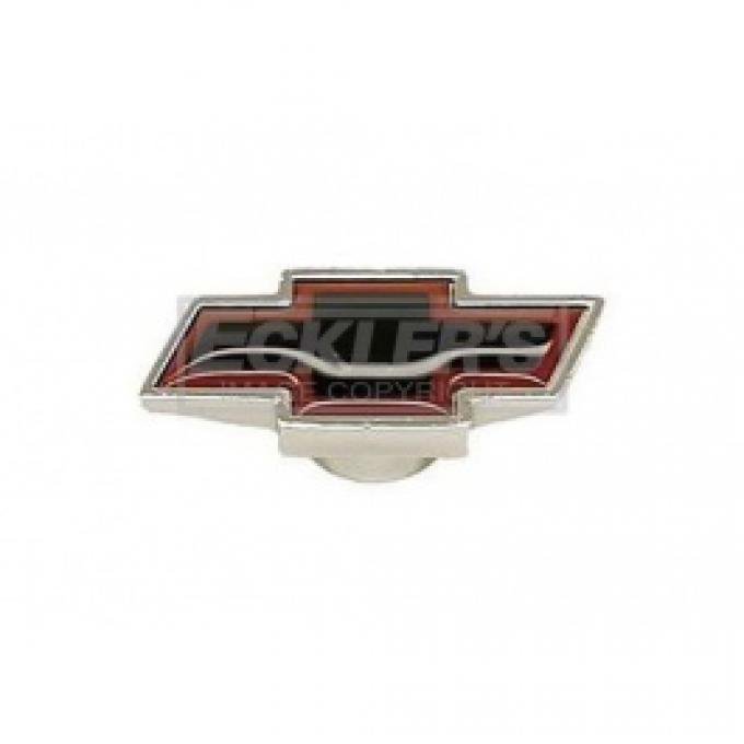 Nova Air Cleaner Cover Wing Nut, Bowtie Logo Shape, Small, Chrome, 1962-1979