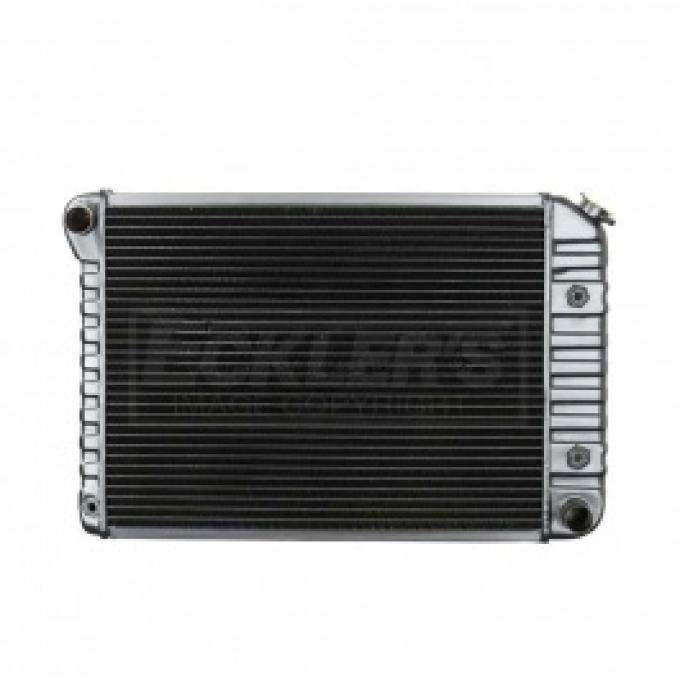Nova US Radiator, Copper And Brass, Standard Duty, For Cars With Small Block 307CI And 350CI, Manual Transmission, Three Row, 1972-1974
