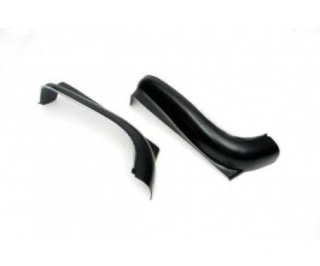 Nova Bucket Seat Lower Side Shells, Black With Pre-Installed Trim, 1969-1971