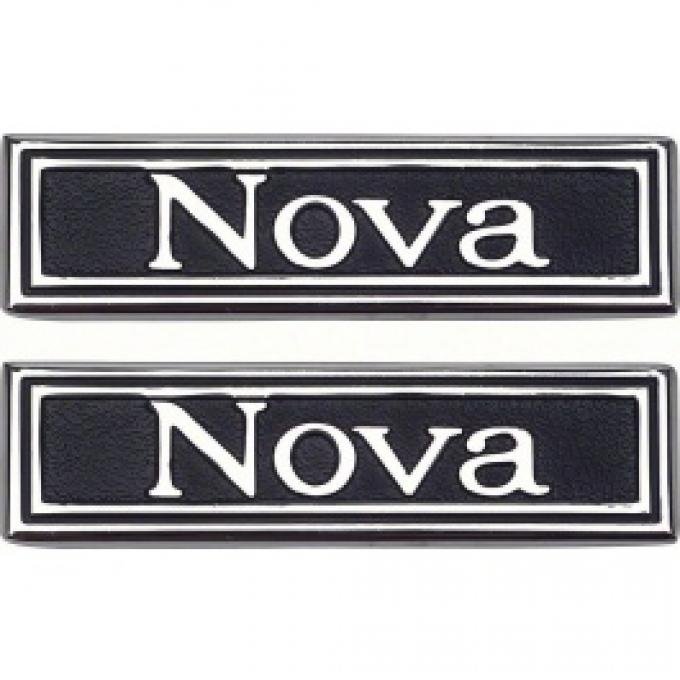 Nova Emblem, Door Panels, 1969-1971