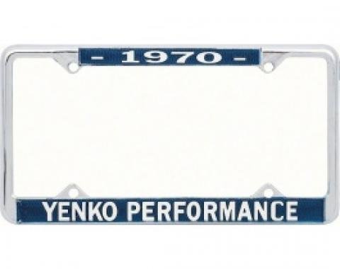 Nova License Frame, Yenko, 1970