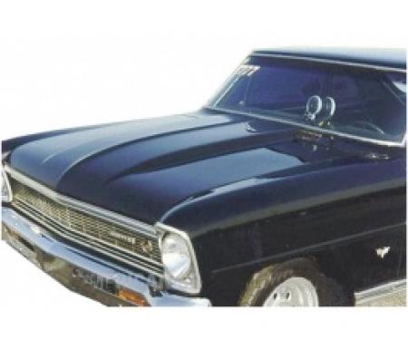 Nova Hood,Cowl Induction, 2, Fiberglass, 1966-1967