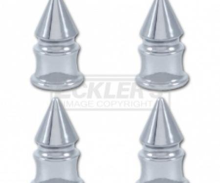 Nova Valve Stem Caps, Chrome Spike, 1962-1979