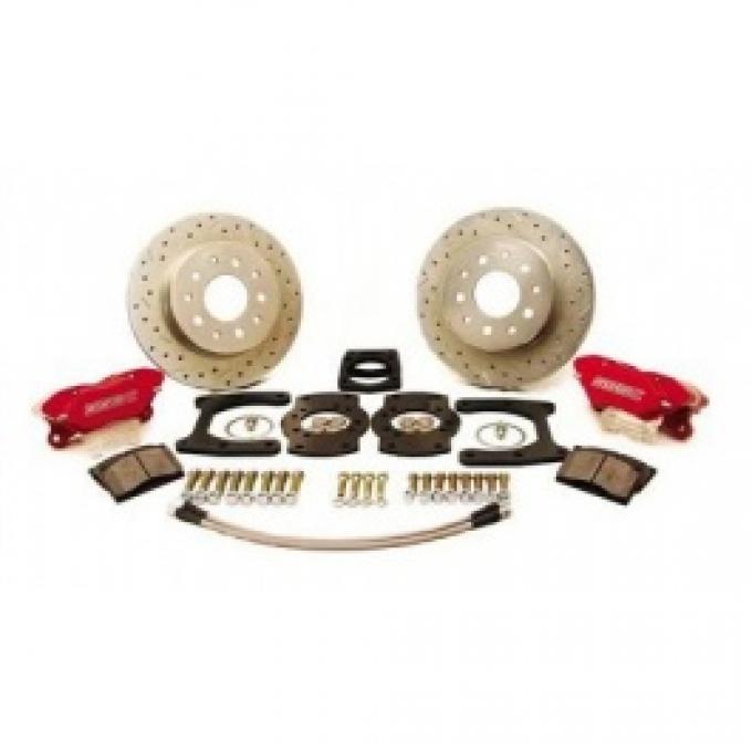 Nova Brake Conversion Kit, Drum To Disc, Rear, Competition, Black, 10&12 Bolt Rear, 1962-1974