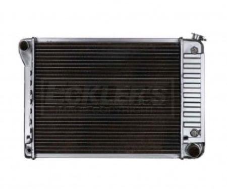 Nova And Chevy II US Radiator, Copper And Brass, Standard Duty, For Cars With Big Block 396CI, Automatic Transmission, Three Row, 1968-1971