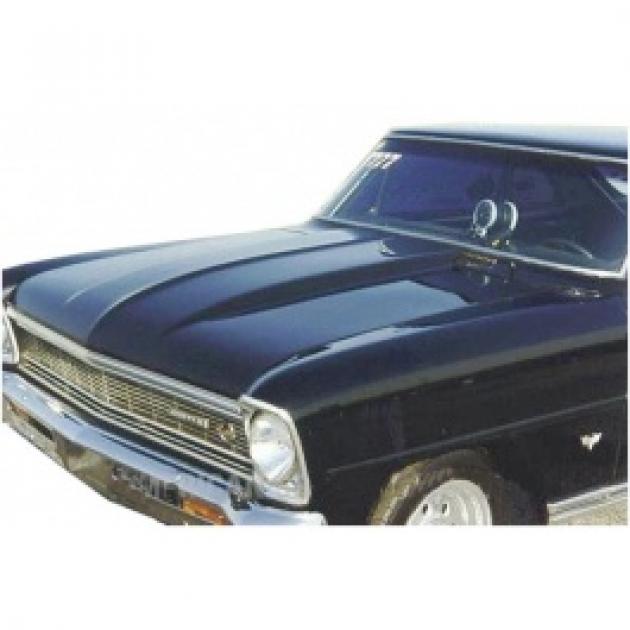 Nova Hood,Cowl Induction, 2, Fiberglass, 19661967 Classic Nova