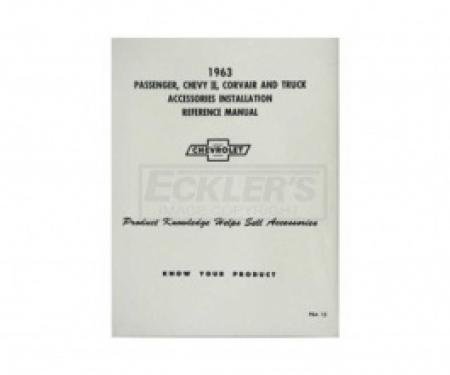 Nova Chevy II Accessories Installation Manual, 1963