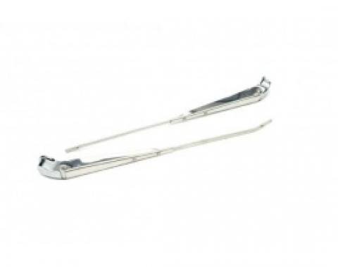 Nova & Chevy II Wiper Arms, Stainless Steel, 1967-1969