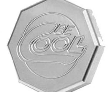 Nova Radiator Cap,Be Cool,Billet,Octogan,Natural Finish