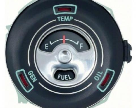 Nova Fuel Gauge, Standard, With Warning Lights, 1965