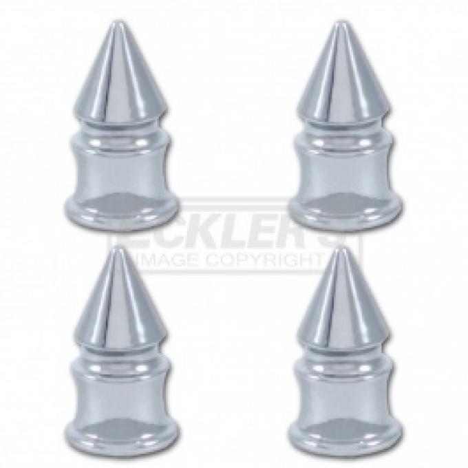 Nova Valve Stem Caps, Chrome Spike, 1962-1979