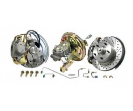 Nova Power Disc Brake Conversion Kit, Complete, Front, 9 Booster, Drop Spindle, 1962-1964