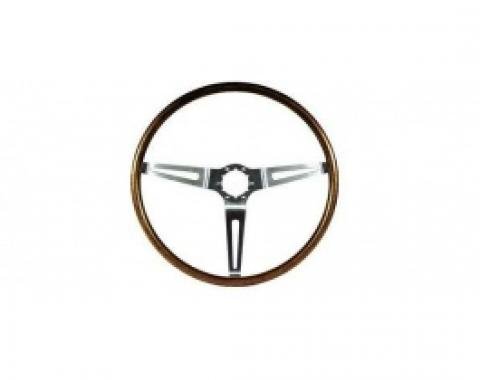 Nova Steering Wheel, Deluxe Wood, Walnut, 1967-1968