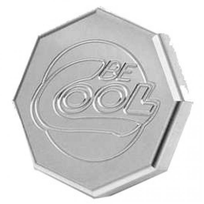 Nova Radiator Cap,Be Cool,Billet,Octogan,Natural Finish