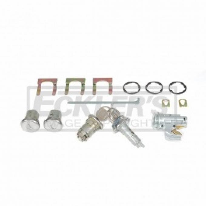 ChevyII-Nova Lock Set, Glovebox, Trunk, Door, With Original Style Keys, 1969-1972