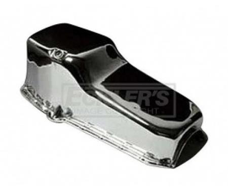 Nova Engine Oil Pan, Small Block, Chrome, 1970-1979