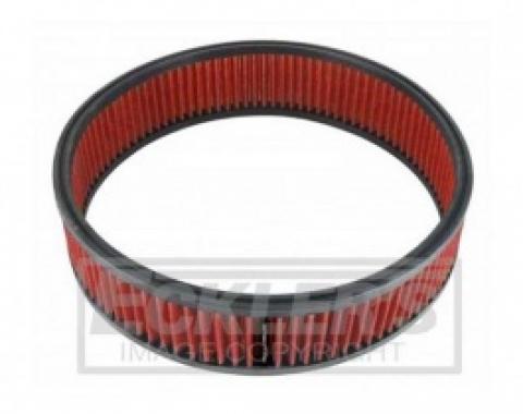 Nova And Chevy II Spectre Performance Low Profile Air Box Replacement Filter, Red, 1962-1979