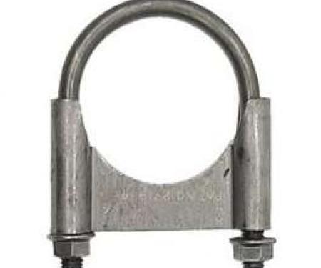 Nova Exhaust Muffler Clamp, Guillotine Style, Steel, 2-1/4, 1967-1969