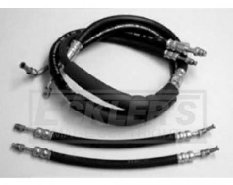 Nova, 8 Cylinder, Power Steering Hose Set, 4 Piece, 1962-1967