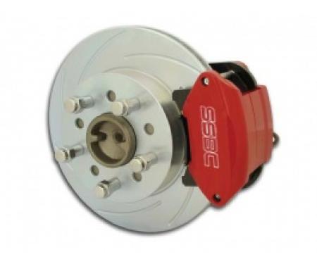 Nova Disc Brake Conversion, Rear, 11.25 Inch Rotor, Sport R1Plus, Red, 1962-1967